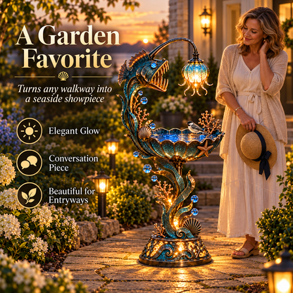 ✨ Last Day 49% OFF🌊 Abyss Glow Garden Fountain™ – Lighted Ocean-Inspired Outdoor Decor
