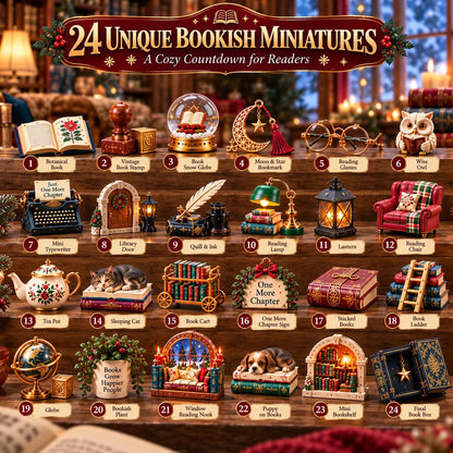 🔥LAST DAY 50% OFF - 24 Nights of Bookish Joy — A Cozy Countdown for Readers