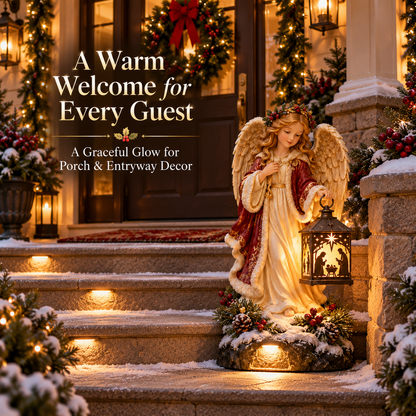 👼 Angel of Bethlehem™ – Lighted Nativity Christmas Lantern Decor
