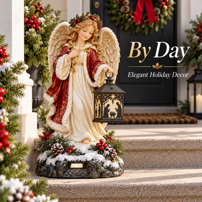 👼 Angel of Bethlehem™ – Lighted Nativity Christmas Lantern Decor