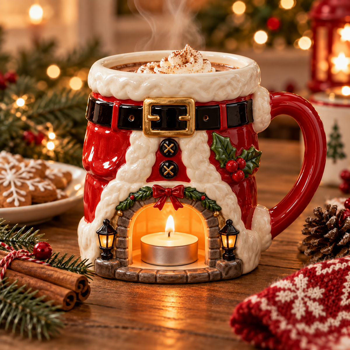 Santa Christmas warming mug