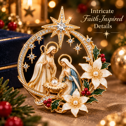 Bethlehem Star Blessing Brooch™ – Nativity Christmas Faith Gift