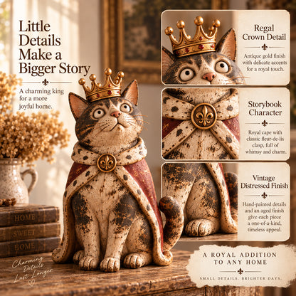 🔥Last Day 50% OFF - 🐈 Medieval Cat Court — Whimsical Vintage Cat Figurines