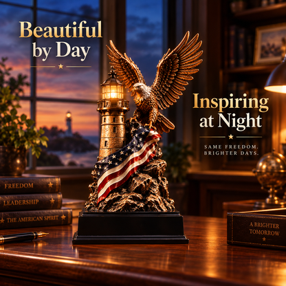 🦅🇺🇸 Liberty Lighthouse™ – Lighted American Eagle Decor