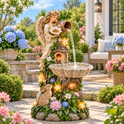 ✨Last Day 49% OFF✨ Angel’s Garden Blessing™ Solar Bird Bath Fountain🌸