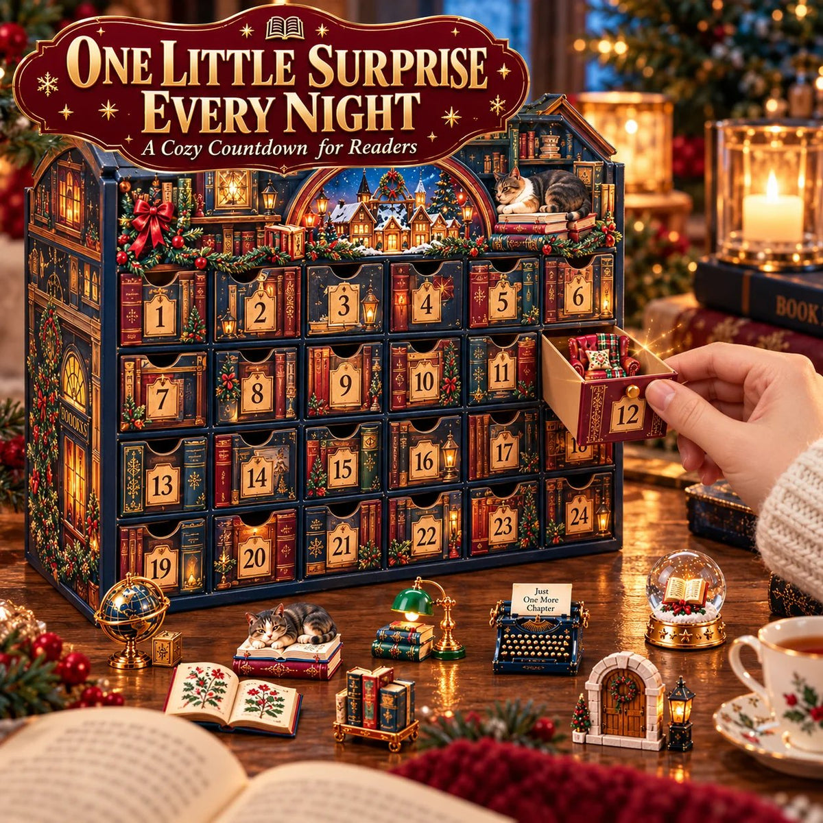 🔥LAST DAY 50% OFF - 24 Nights of Bookish Joy — A Cozy Countdown for Readers