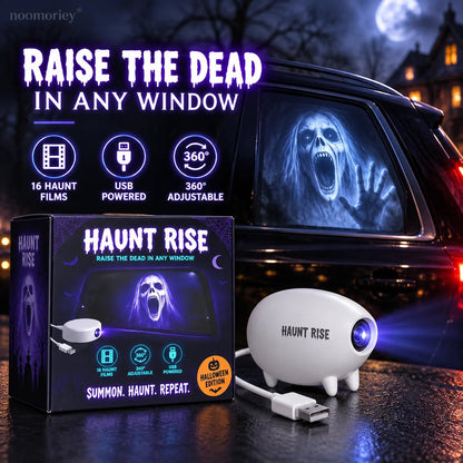 🎃 Halloween Window Projector ✨ 16 Spooky Movies – USB-Powered Halloween Decoration