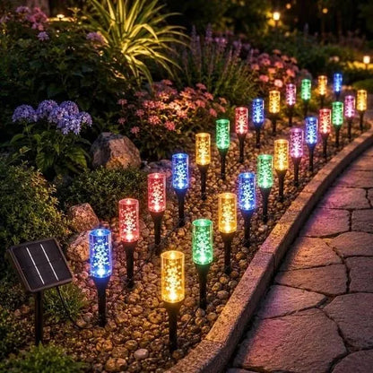 ⏰Last Day 49% OFF ✨Solar Pathway Lights Outdoor Crystal Bubble