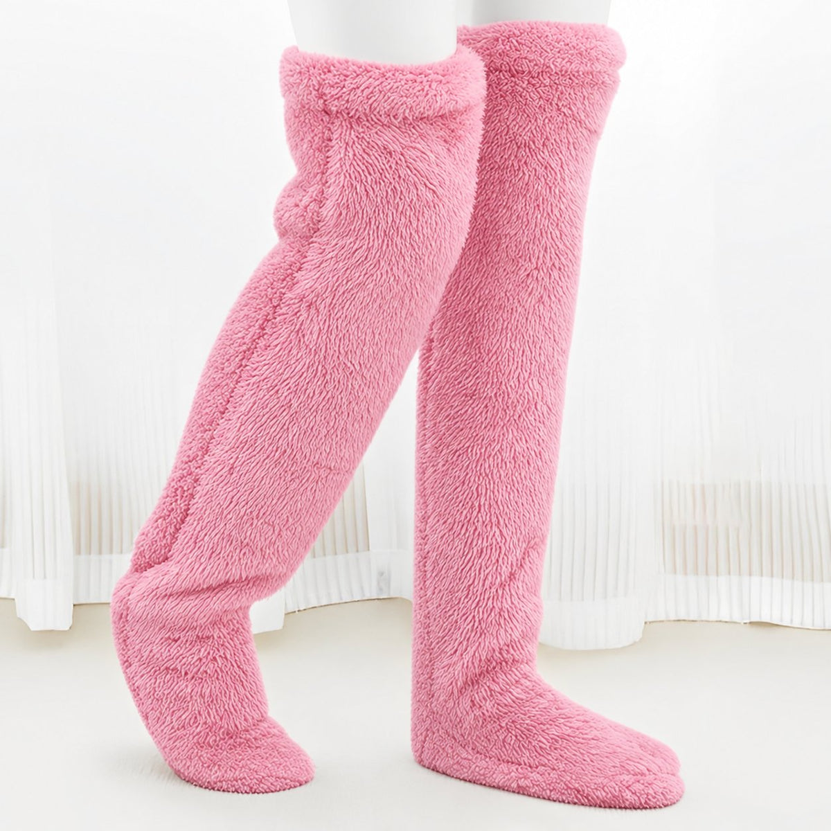 🧦 Cozy Ultra-Long Plush Thigh-High Socks – Say Goodbye to Cold Feet All Winter Long! ❄️