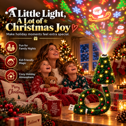 🔥LAST DAY 49% OFF -🎄USB Christmas Projection Lamp with 6 Festive Scenes