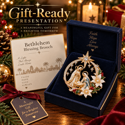 Bethlehem Star Blessing Brooch™ – Nativity Christmas Faith Gift