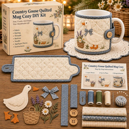 🐷 Farmhouse Friends Mug Cozy Sewing Kit