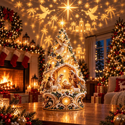 🔥LAST DAY 49% OFF ✨Lighted Nativity Christmas Tree