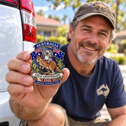 🦘Australia 125th Anniversary Commemorative Metal Car Emblem