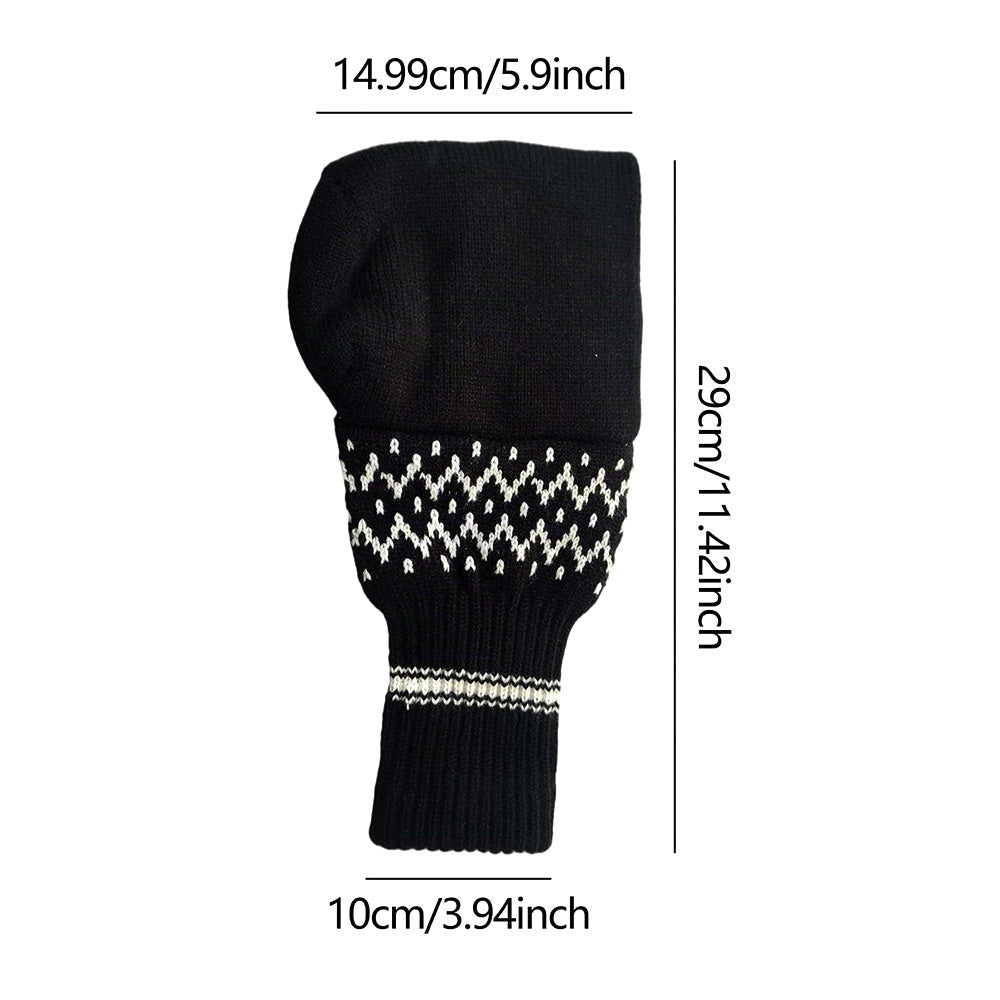 Winter Knit Beer Bottle Gloves｜Striped Drink Cooler Sleeve