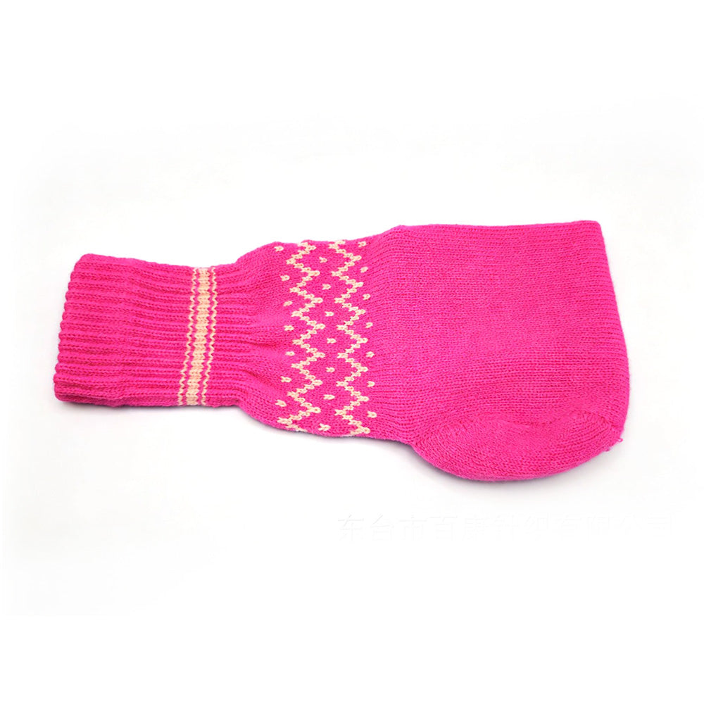 Winter Knit Beer Bottle Gloves｜Striped Drink Cooler Sleeve