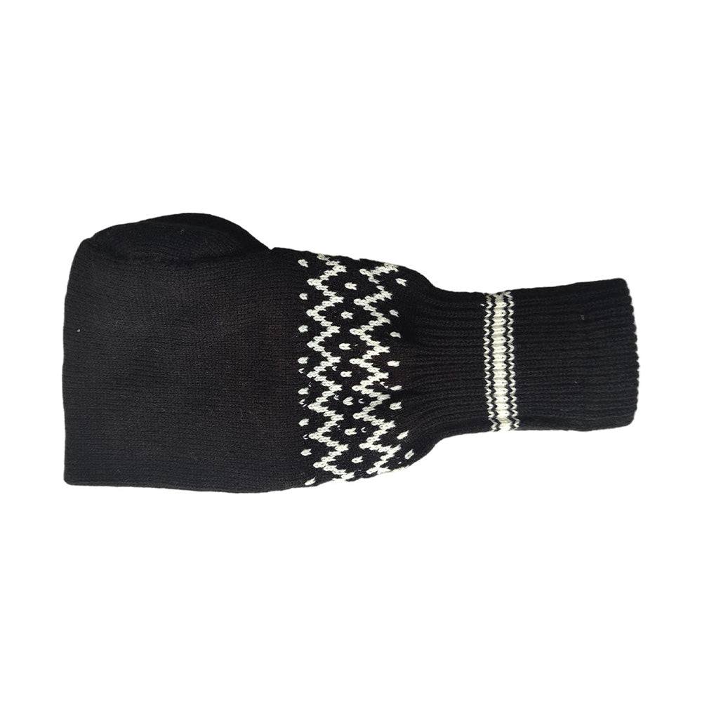 Winter Knit Beer Bottle Gloves｜Striped Drink Cooler Sleeve