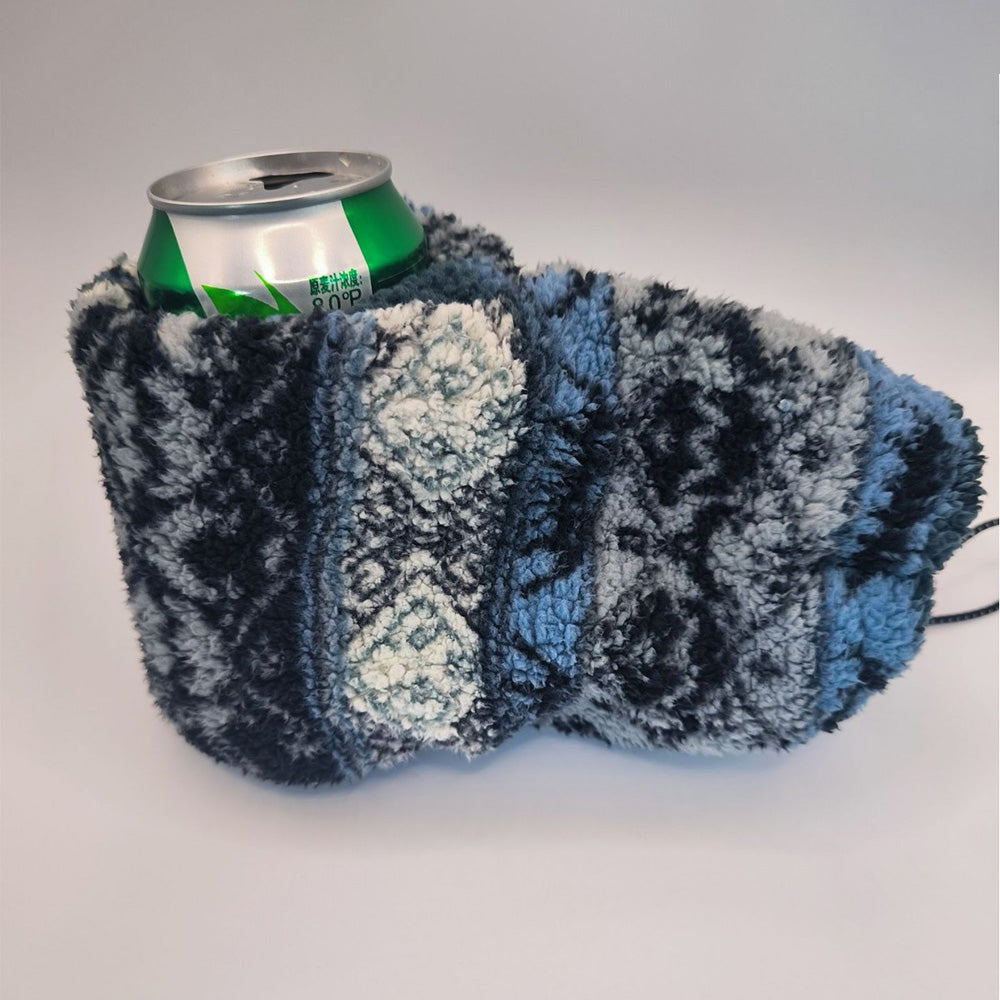 Winter Knit Beer Bottle Gloves｜Striped Drink Cooler Sleeve