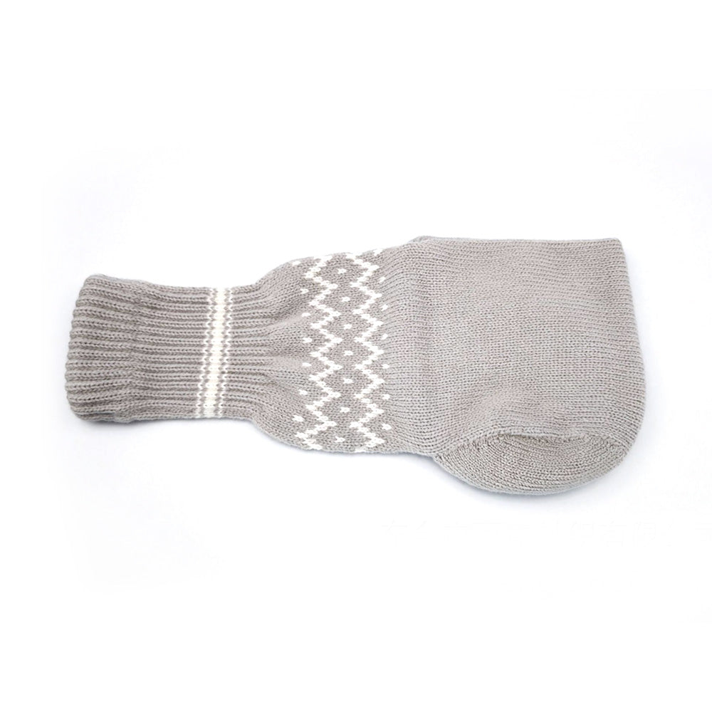 Winter Knit Beer Bottle Gloves｜Striped Drink Cooler Sleeve