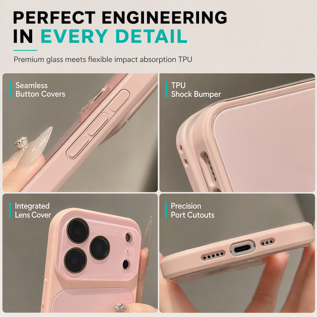 📱 50% OFF! 🧊 Ice-Cooling Glass Phone Case – Built-In Camera Protection & Shockproof Design ✨