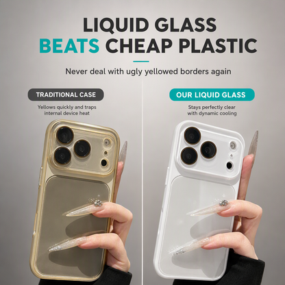 📱 50% OFF! 🧊 Ice-Cooling Glass Phone Case – Built-In Camera Protection & Shockproof Design ✨