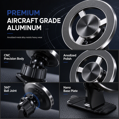 ⏳Limited-time 50% off💥Strong Magnetic Car Phone Holder Adhesive Dashboard Navigation Mount