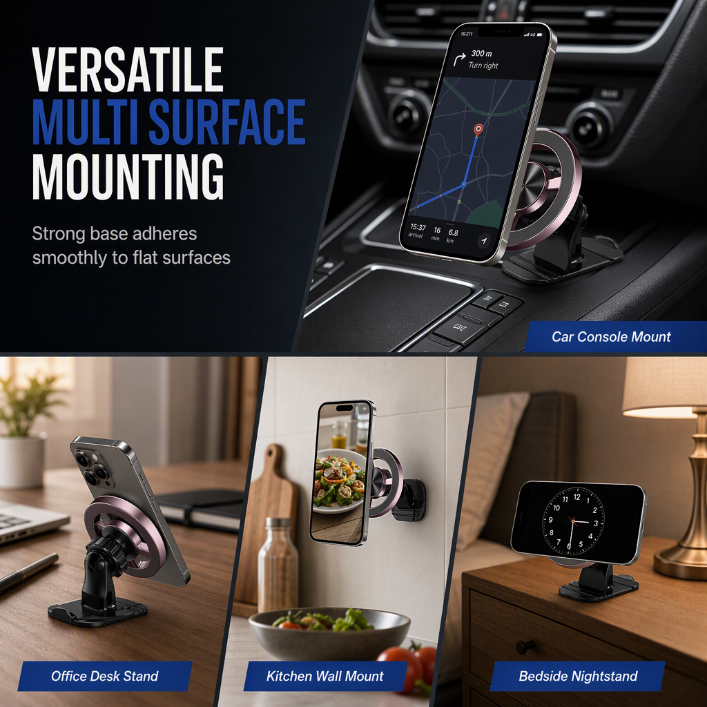 ⏳Limited-time 50% off💥Strong Magnetic Car Phone Holder Adhesive Dashboard Navigation Mount