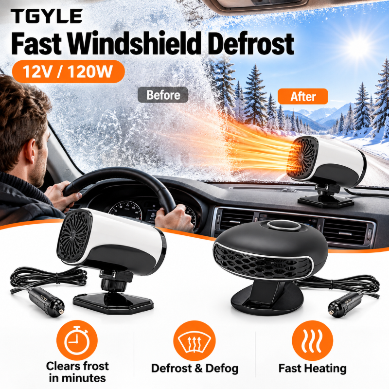 ⏳ Last Day 49% OFF ✨Portable Car Heater Defroster with 360-Degree Rotating Base