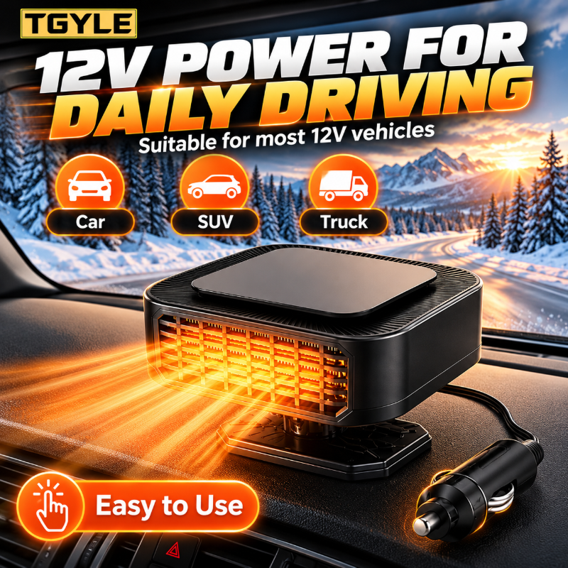 ⏳ Last Day 49% OFF ✨Portable Car Heater Defroster with 360-Degree Rotating Base