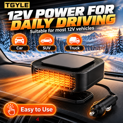 ⏳ Last Day 49% OFF ✨Portable Car Heater Defroster with 360-Degree Rotating Base