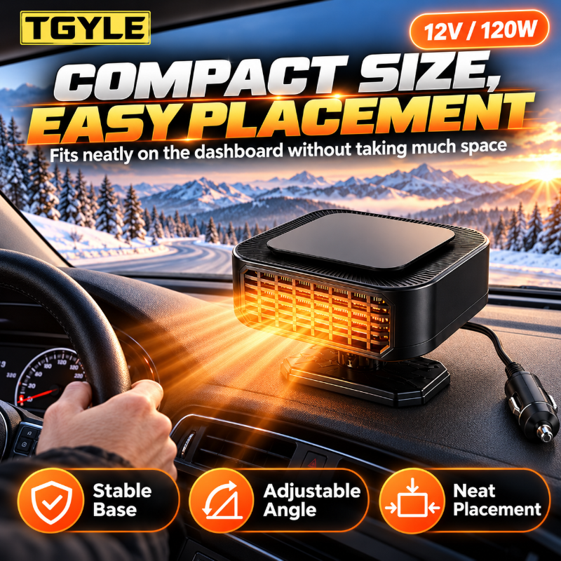 ⏳ Last Day 49% OFF ✨Portable Car Heater Defroster with 360-Degree Rotating Base