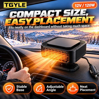 ⏳ Last Day 49% OFF ✨Portable Car Heater Defroster with 360-Degree Rotating Base
