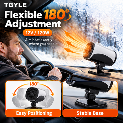 ⏳ Last Day 49% OFF ✨Portable Car Heater Defroster with 360-Degree Rotating Base