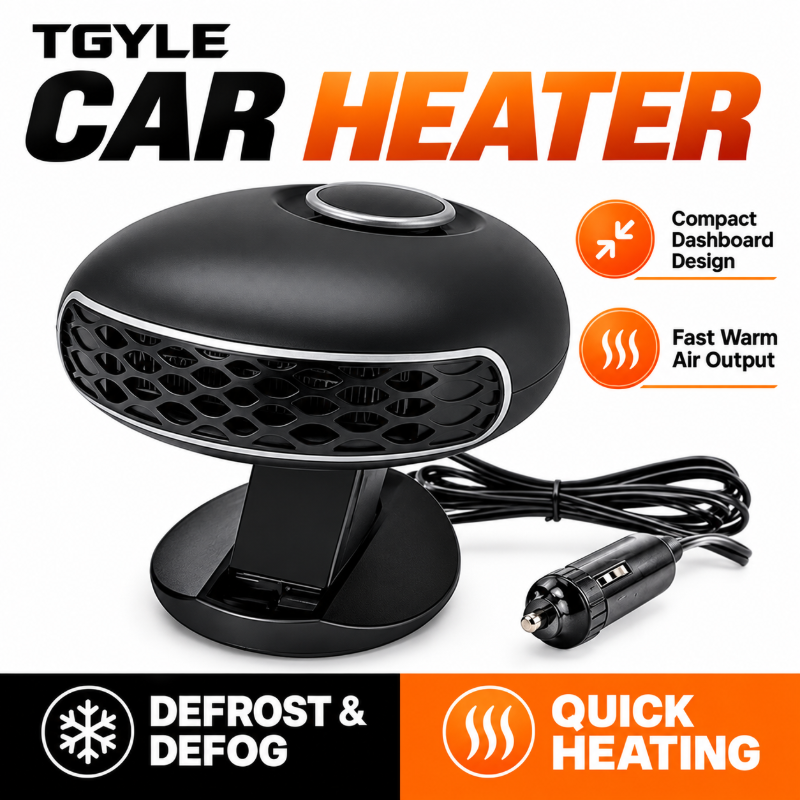 ⏳ Last Day 49% OFF ✨Portable Car Heater Defroster with 360-Degree Rotating Base
