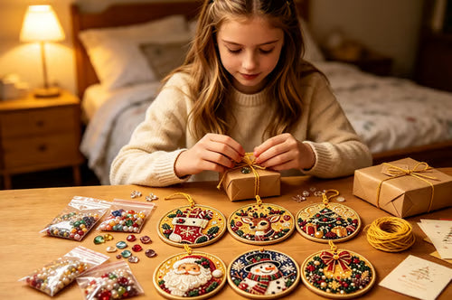 Christmas DIY Diamond Painting Ornaments