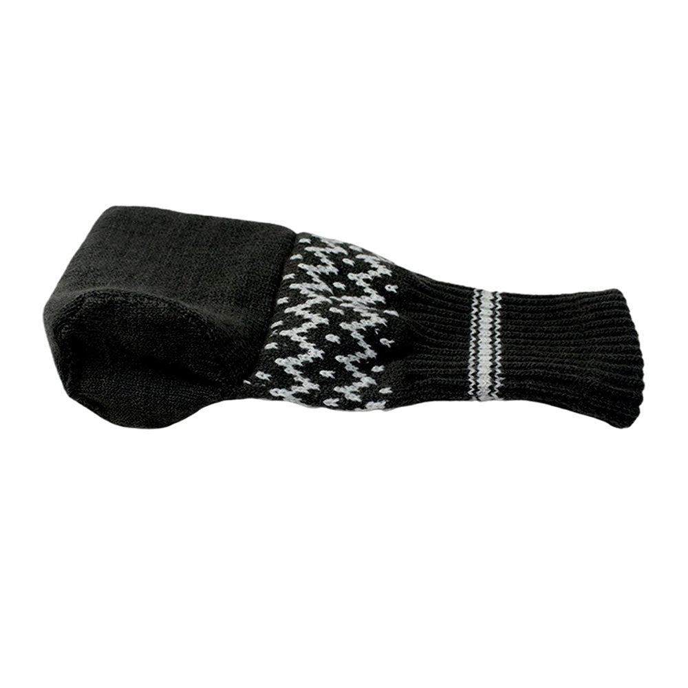 Winter Knit Beer Bottle Gloves｜Striped Drink Cooler Sleeve